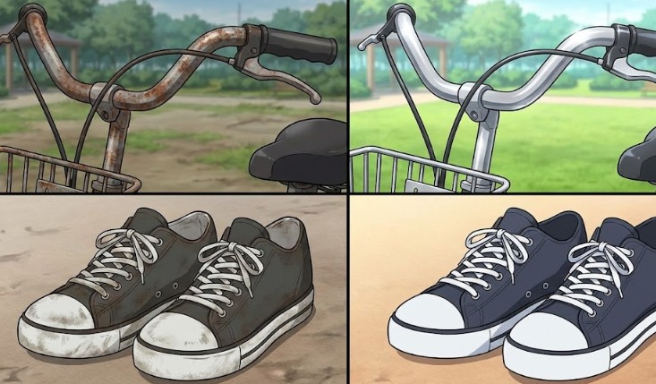 自転車のサビやスニーカーの汚れを白くする方法