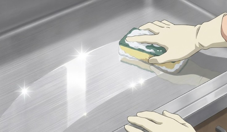 ステンレスシンクの傷消しと光沢を出す磨き方