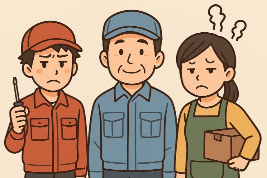 業者の質にばらつきがある問題