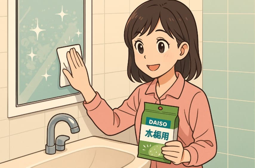 ダイソーのペーパーで水垢掃除！場所別おすすめ
