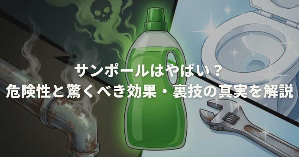 サンポールはやばい？危険性と驚くべき効果、裏技の真実を解説