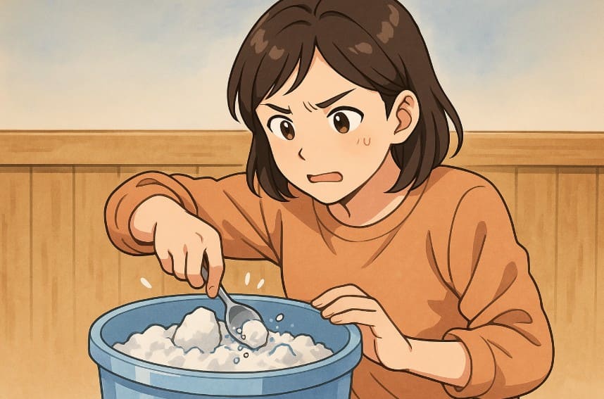 オキシクリーンが固まった時の崩し方