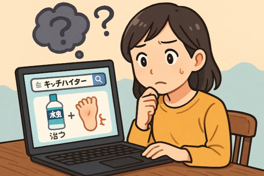 なぜ「キッチンハイターで水虫が治っちゃう」と検索するのか？その背景