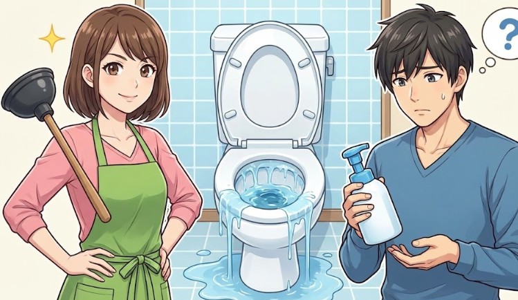 頑固な詰まりにはバブルーン以外の道具を