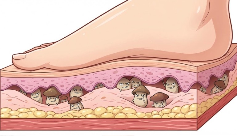 痛みが消えても菌は皮膚深部に残る