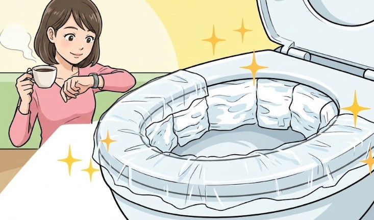 トイレの尿石と黄ばみはパックして放置が正解