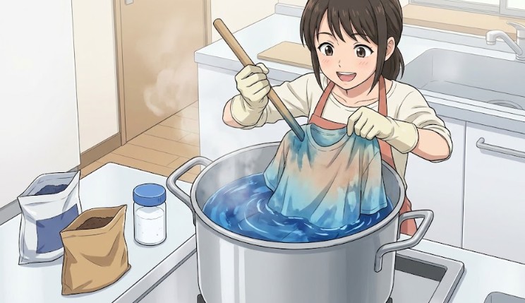 色が薄くなった衣類をダイロンで染め直す方法