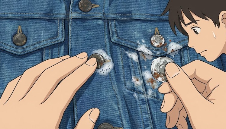 金属ボタンの変色やアルミパーツへの悪影響