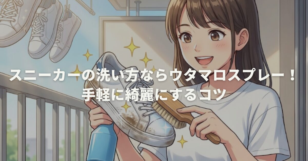 スニーカーの洗い方ならウタマロスプレー！手軽に綺麗にするコツ