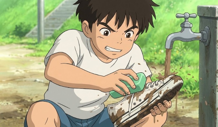 キャンバス地の泥汚れはウタマロ石けんで洗う