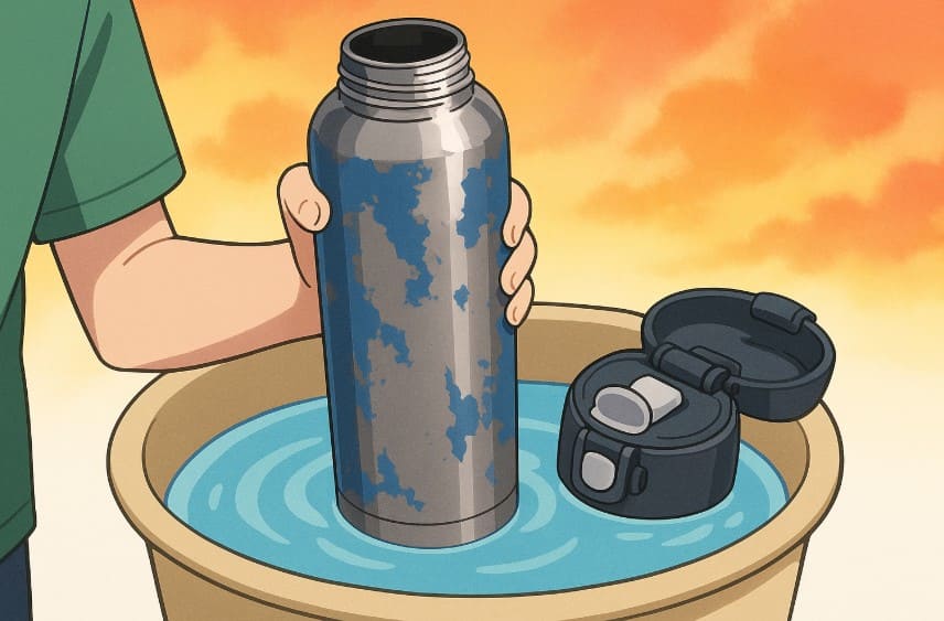 水筒の塗装が剥がれる失敗談