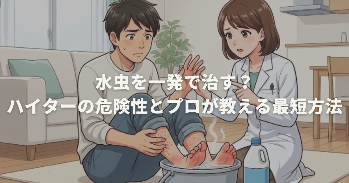 水虫を一発で治す？ハイターの危険性とプロが教える最短方法