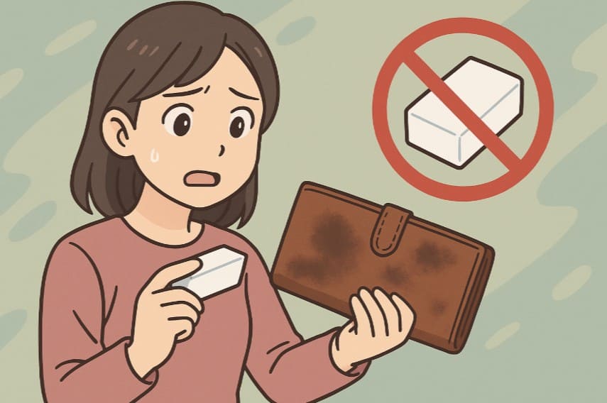 メラミンスポンジで起こる変色や傷