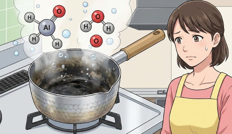 アルミ製品が黒ずむ化学反応の仕組み