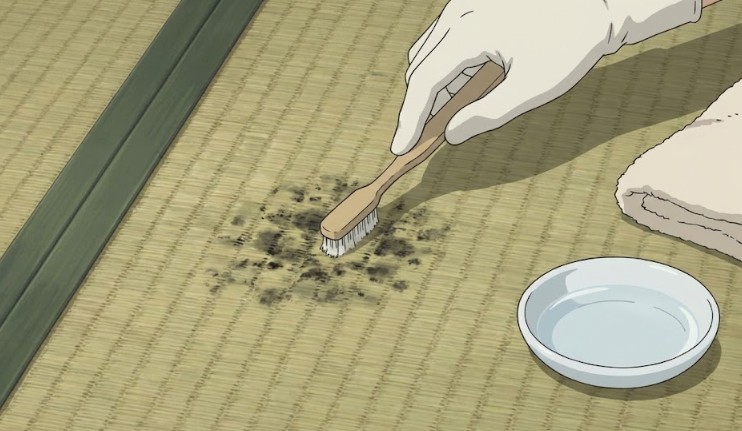 頑固な黒カビは歯ブラシとアルコールで微細洗浄