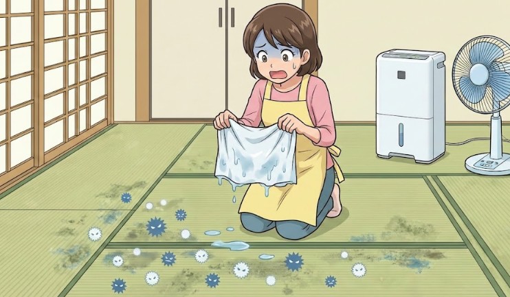 水拭きは厳禁！胞子を広げないための正しい落とし方