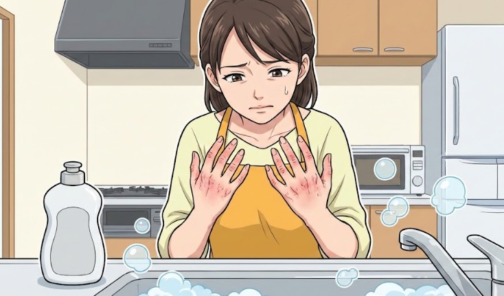 ジョイで手荒れする原因はアルカリ性成分