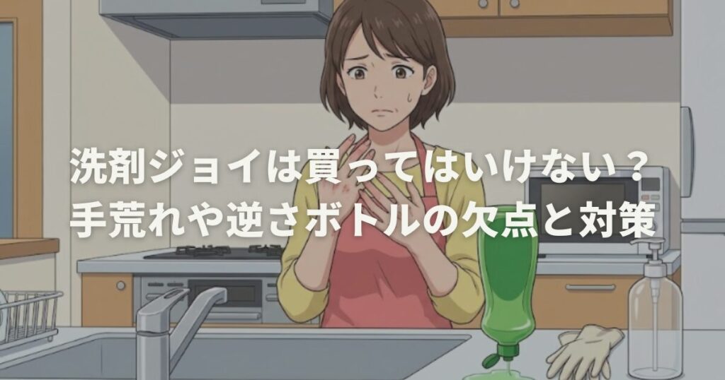 洗剤ジョイは買ってはいけない？手荒れや逆さボトルの欠点と対策