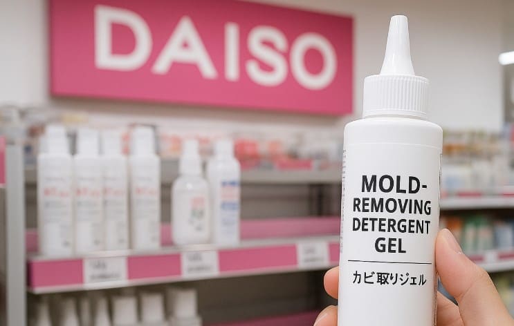 ダイソーには格安なカビ取りジェルが販売されている