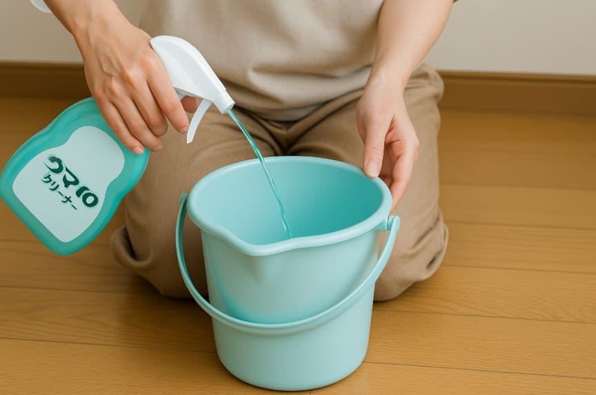 バケツで作るウタマロ希釈液の作り方