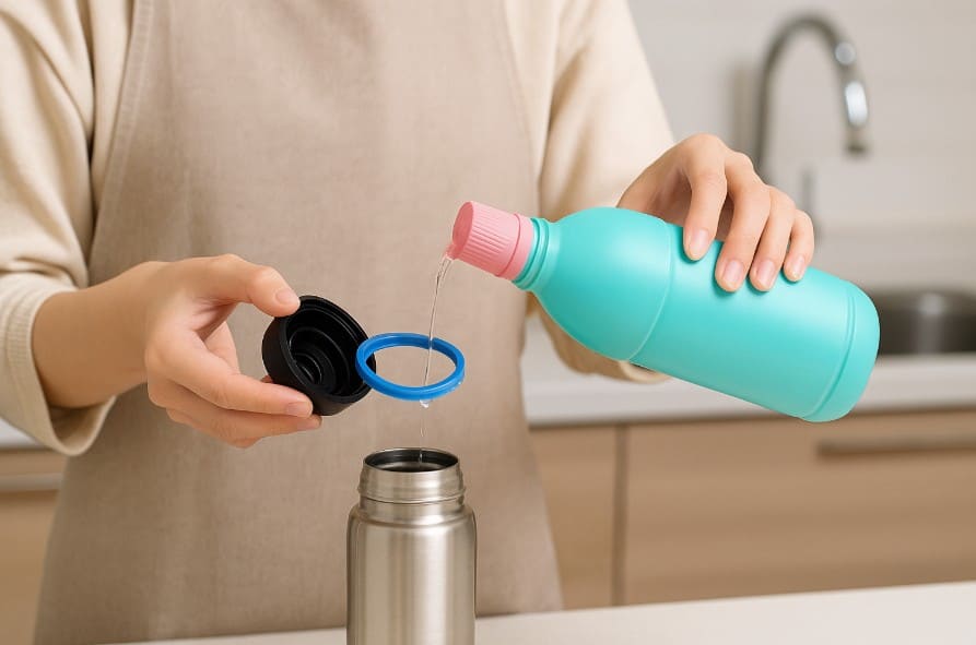 水筒のゴムパッキンをキッチンハイターで洗ってもいい？
