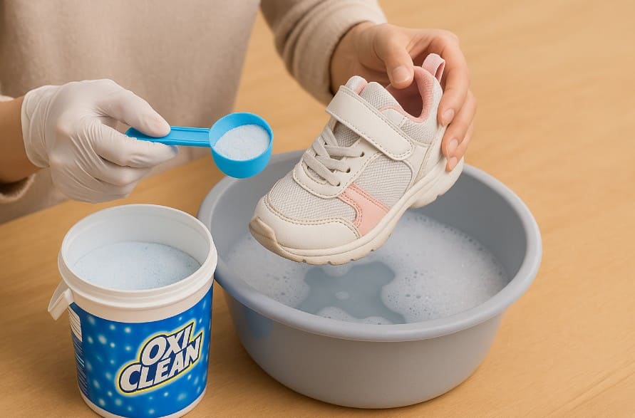 子供の靴にも使えるオキシ活用法