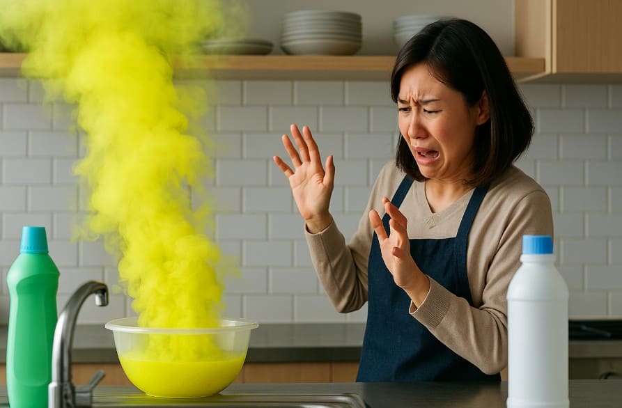 キッチンハイターとブリーチを混ぜるのはOK?