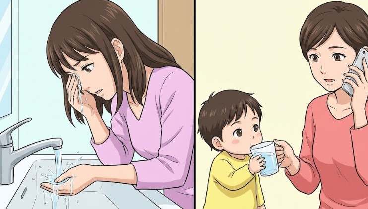 目に入った時や誤飲した際の緊急対応と応急処置