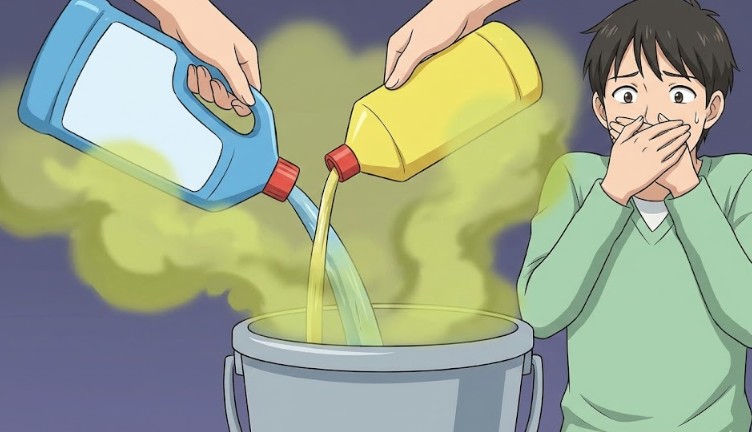 塩素系洗剤と混ぜるな危険!有毒ガス発生のメカニズム