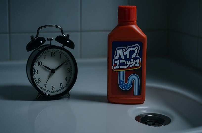 パイプユニッシュを一晩中放置しても大丈夫?