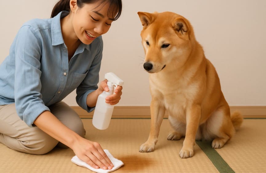 犬の尿シミによる変色への対処法