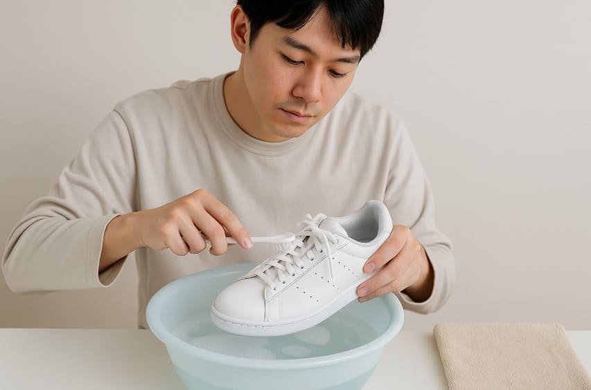 合皮の白スニーカーは洗える?注意点は?