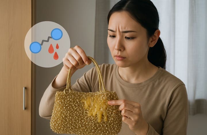 ベタつく原因は加水分解?
