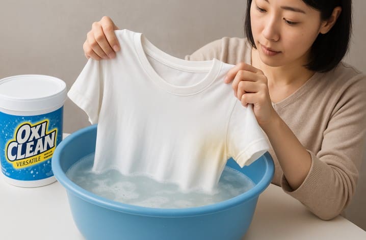 オキシクリーンでワキガの黄ばみは落ちる?