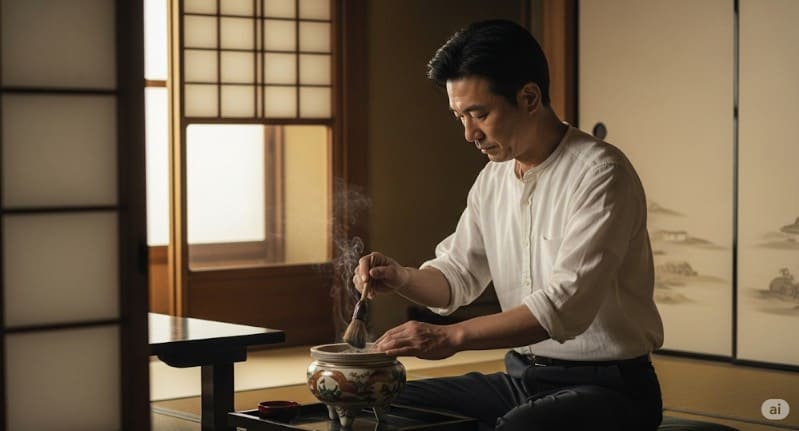線香立ての灰を綺麗にする方法