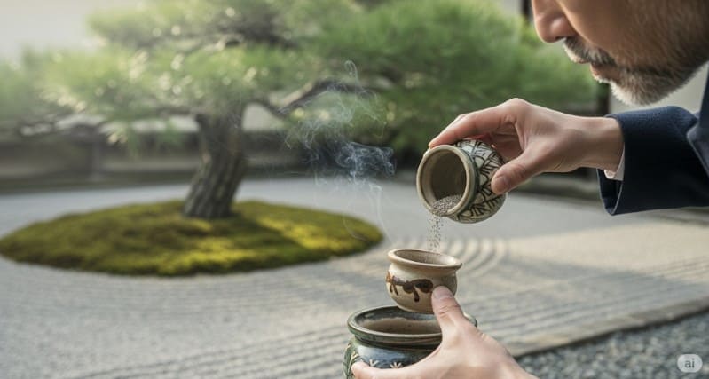 お香の灰はどうやって落とす?