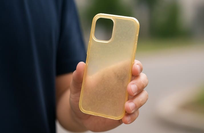 スマホケースの黄ばみの原因とは?