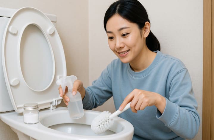 トイレの尿石を100均アイテムで落とす方法