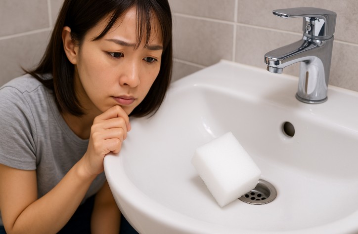 メラミンスポンジが詰まったときの注意点