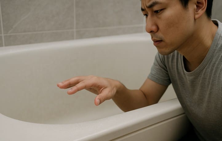 浴槽の水垢がザラザラしているのはどうしたらいい？