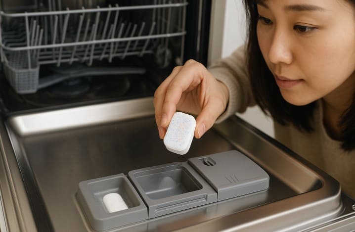 食洗機の洗剤はどこに入れる？