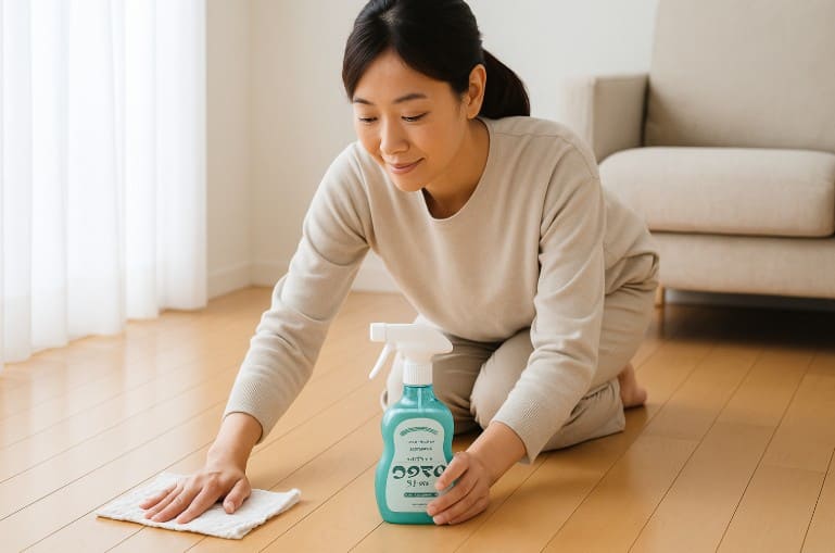 ウタマロクリーナーで床のべたつきをなくす方法は？