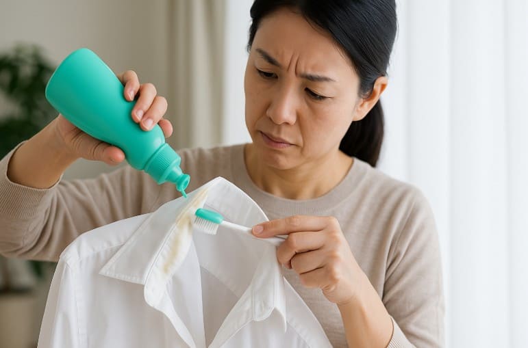 襟汚れが取れないときの対策