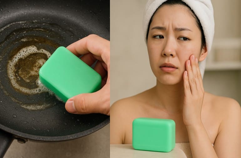 油汚れに強いが顔には不向き？
