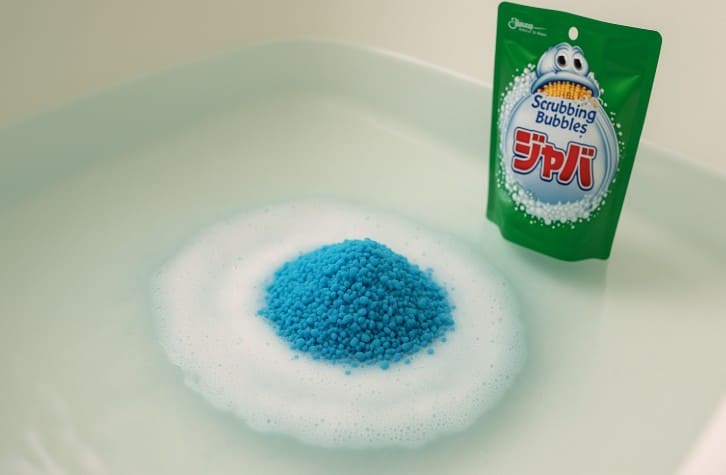 青い粒が溶けない原因
