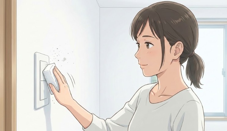 白い壁紙についた手垢や皮脂の正しい落とし方