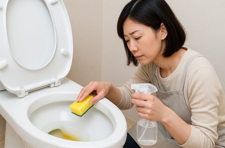 スポンジでこすって落とす際のコツ