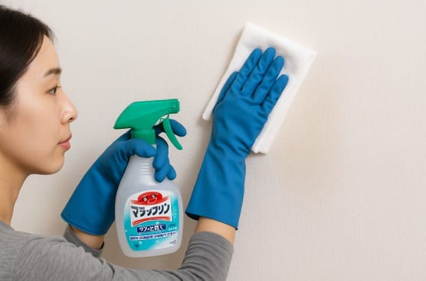 マジックリンを使った壁掃除の注意