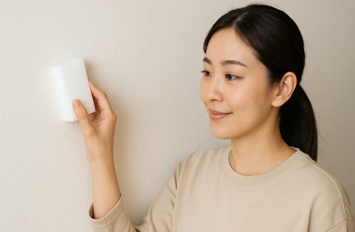 メラミンスポンジで壁紙掃除は可能？