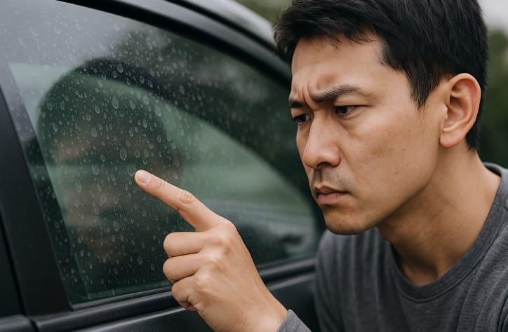 車のガラスのウロコ汚れが取れない時